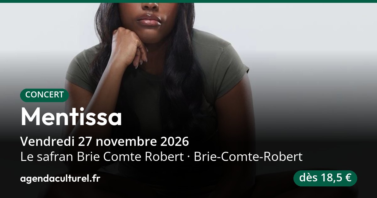Concert Mentissa à Brie-Comte-Robert le 27 nov. 2026