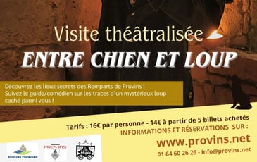 Entre chien et loup, visite théâtralisée