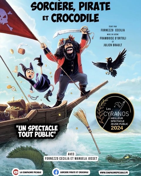Sorcière, Pirate et Crocodile