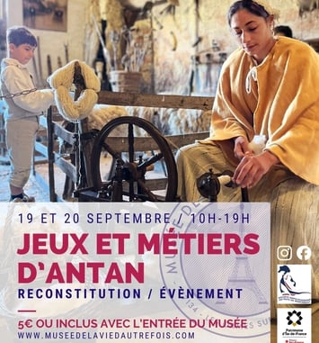 Reconstitution d'époque, jeux et métiers d'antan au Musée de la vie d'autrefois