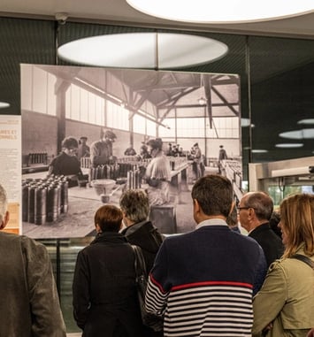 Visite de l'exposition Masques à gaz