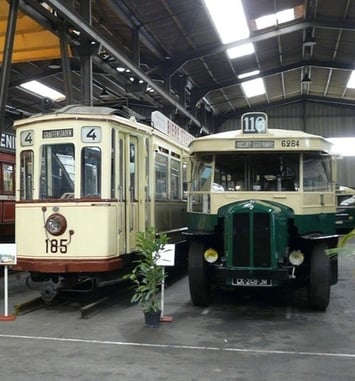 Visite du Musée des transports urbains de France