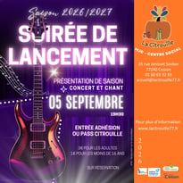 Concert et chant et présentation de la saison 2026-2027