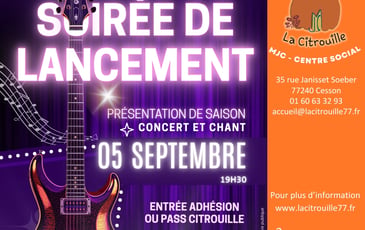 Concert et chant et présentation de la saison 2026-2027