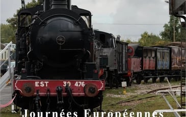 Exposition de locomotives et de matériel ferroviaire historique