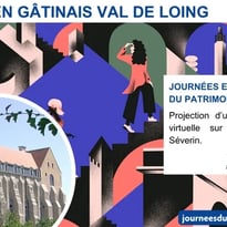 La projection d'un film en réalité virtuelle de l'Abbaye royale Saint-Séverin