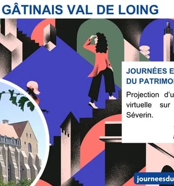 La projection d'un film en réalité virtuelle de l'Abbaye royale Saint-Séverin