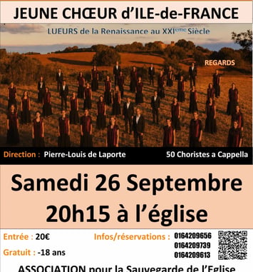 Lueurs – Concert du Jeune Chœur d’Île-de-France